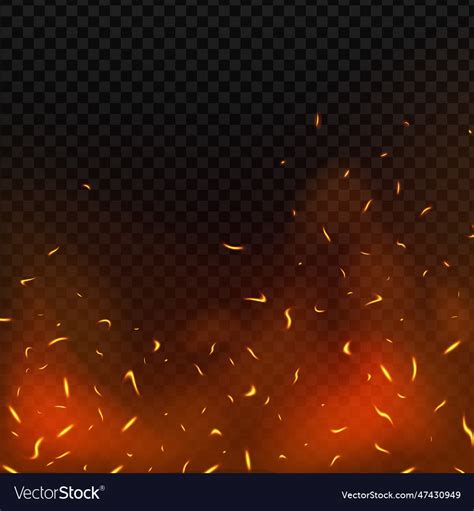 Fire sparks background Royalty Free Vector Image