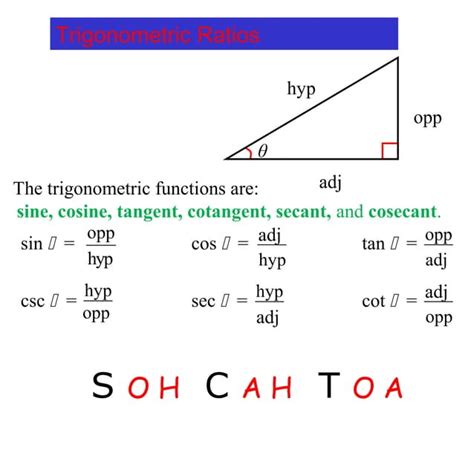 Trigonometry ratios in right triangle | PPT