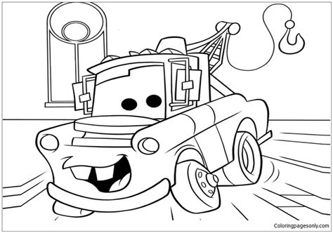 Disney Cars Movie Coloring Page - Free Printable Coloring Pages