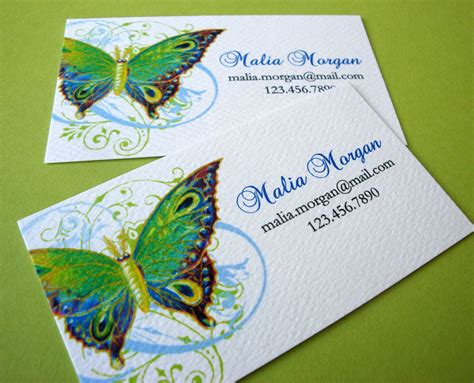 Butterfly Business Card Custom Business Cards Set of 50 - Etsy