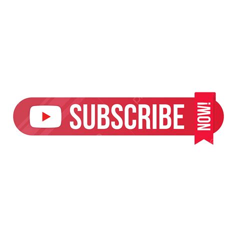 Youtube Subscribe Button Vector Design Images, Youtube Subscribe Button ...