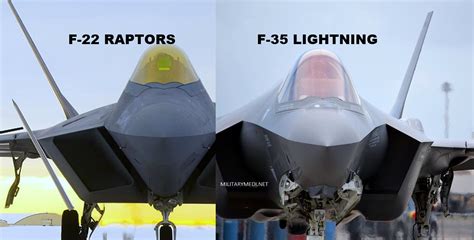 Which is better F-22 Raptors Vs F-35 Lightning? - Military Media