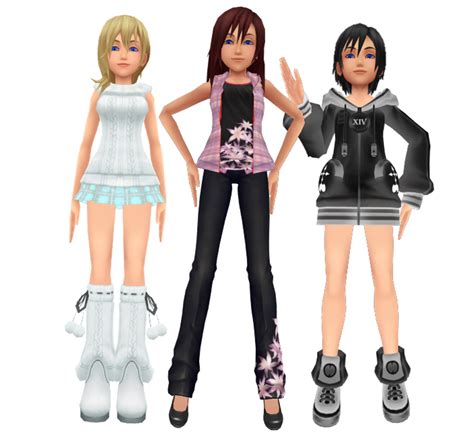 Kingdom Hearts Kairi Namine Xion by CityOfSpades Kazuki9484 - The Girls ...