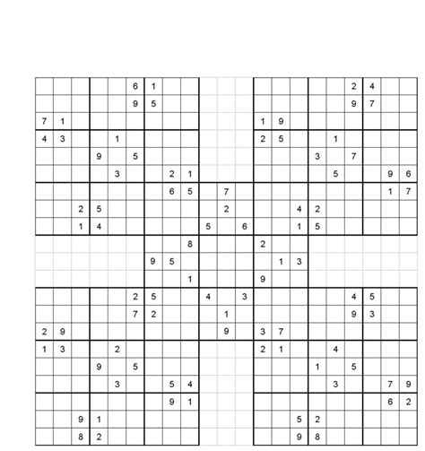 5 Square Sudoku Printable | Sudoku Puzzles Printable