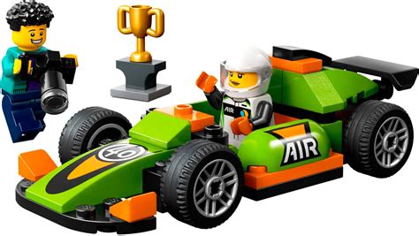 LEGO City Green Race Car Set, Racing Vehicle Toy 60399 6465018 - Best Buy