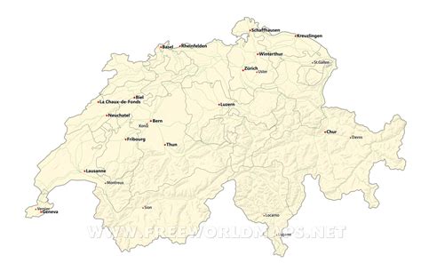 Switzerland Political Map