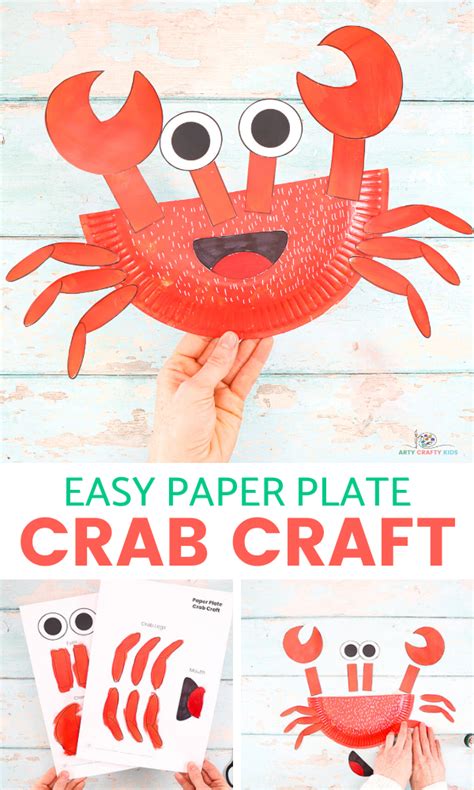 Paper Plate Crab Craft - Arty Crafty Kids