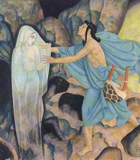 Edmund Dulac Orpheus and Eurydice painting | framed paintings for sale