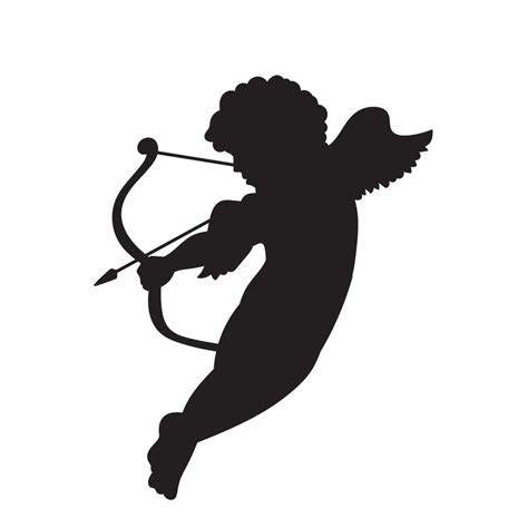 Cupid logo isolated vector silhouette. 14573968 Vector Art at Vecteezy