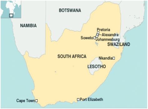 Map of Alexandra township in Johannesburg, South Africa [39]. | Download Scientific Diagram