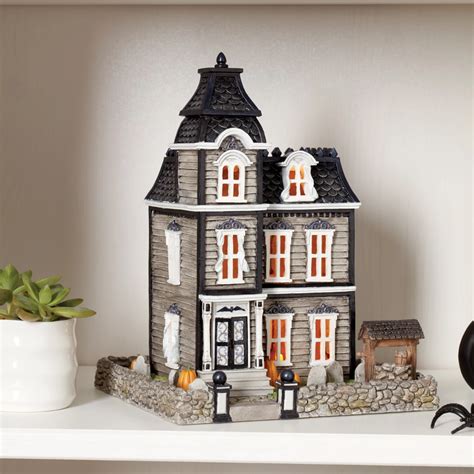 Vintage Halloween Light-Up Haunted House Figurine – Lenox Corporati ...