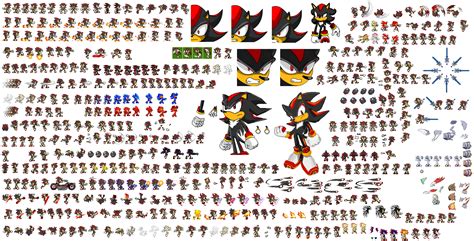 Shadow sprites by superdarkshadic on DeviantArt