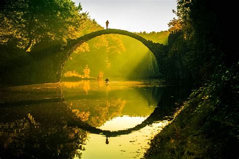 The devil's bridge, Rakotzbrücke, Germany Fondo de pantalla HD | Fondo ...