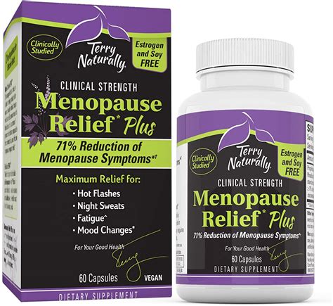 Terry Naturally, Menopause Relief* Plus 60 Caps - M and M Vitamins, LLC