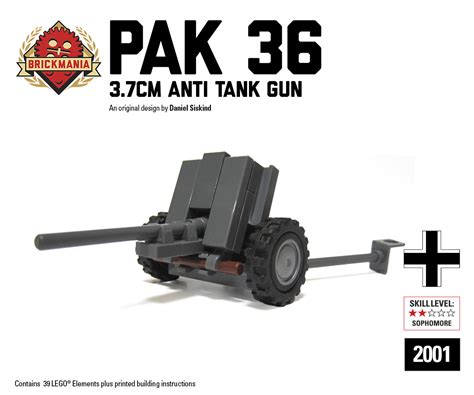 PaK 36 3.7cm Anti-Tank Gun - Brickmania Toys