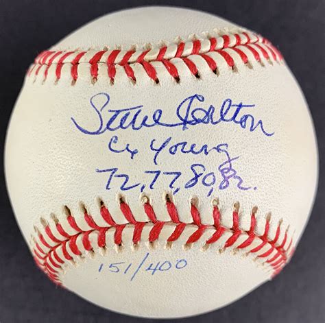 Lot Detail - Steve Carlton Limited Edition Single Signed ONL Baseball ...