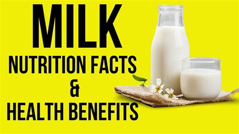 Nutrition Facts and Health Benefits of Milk - YouTube