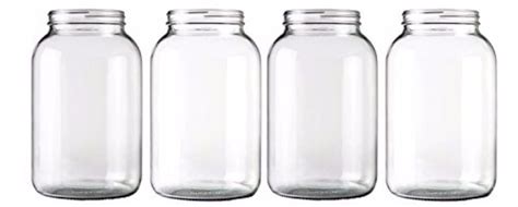 One Gallon Wide Mouth Glass Jar-Set of 4 - Walmart.com - Walmart.com