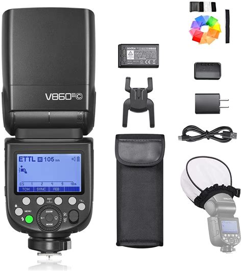 Godox Ving V860III Speedlight TTL Flash Kit for Canon, Sony, Fuji and – Pergear