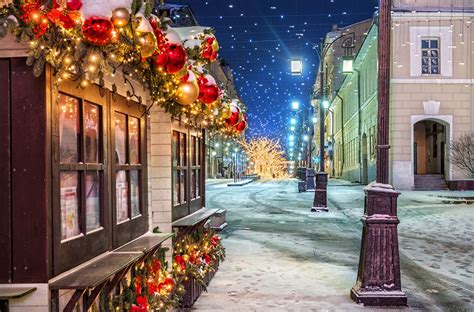 Christmas Snow Street Wallpapers - Wallpaper Cave