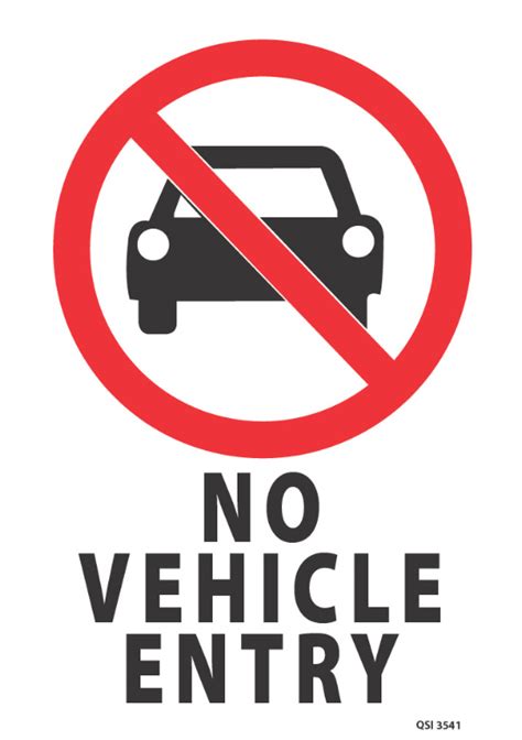 No Entry Sign For Vehicles