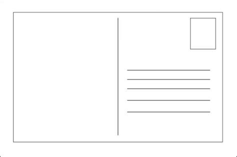 Blank Printable Postcard Template | Images and Photos finder
