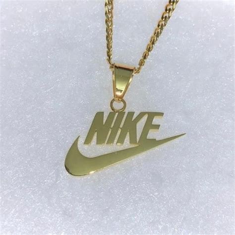 Nike Necklace Gold Chain Waterproof Gold Jewelry Nike Jewelry | Etsy