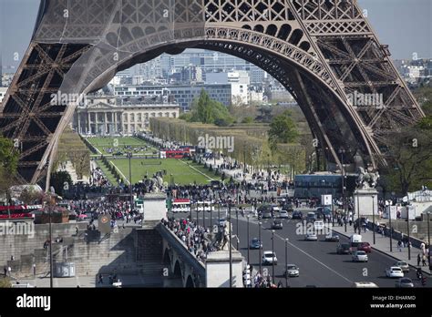 Eiffel Tower, Champ de mars, Paris Stock Photo - Alamy