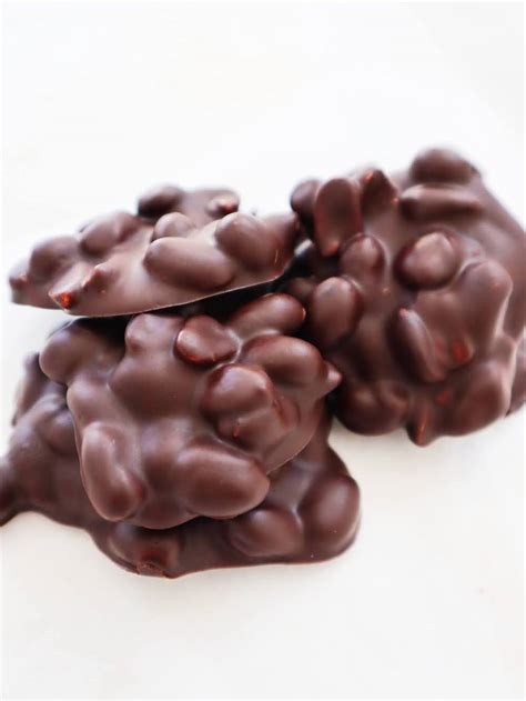 Healthy Chocolate Peanut Clusters Recipe - Homemade Mastery