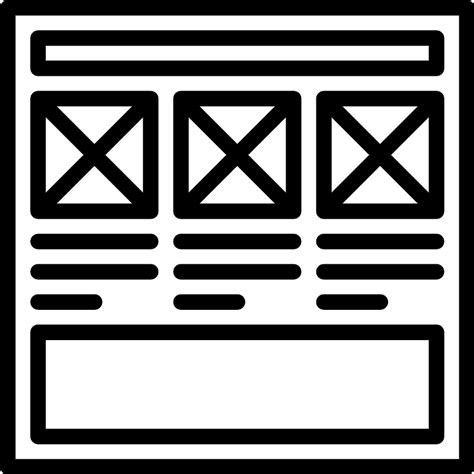 Wireframe Vector SVG Icon - SVG Repo