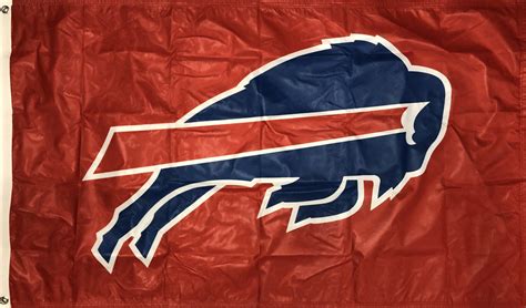 Buffalo Bills Flag 3x5 Red Logo NFL Single Sided or 2 Sided