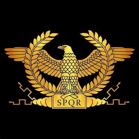 Roman Golden Eagle on Black by AtlanteanArts Eagle Symbol, Pax Romana, Obelix, Roman Warriors ...