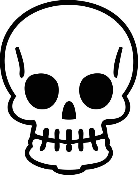 quirky line drawing cartoon skull 8609934 Vector Art at Vecteezy