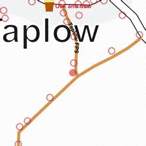 Taplow: Junction of footpaths south of Taplow village