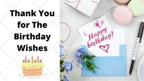 Thank You For The Birthday Wishes - The Thank You Notes Blog