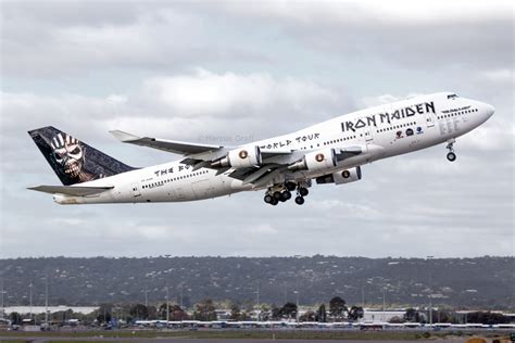 Iron Maiden’s ‘ED FORCE ONE’ Boeing 747-400 visits Perth: 13-15 May 2016 – AviationWA