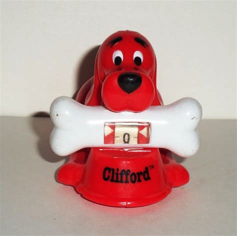 Wendy's 2002 Clifford the Big Red Dog Counter Kids' Meal Toy Loose Used