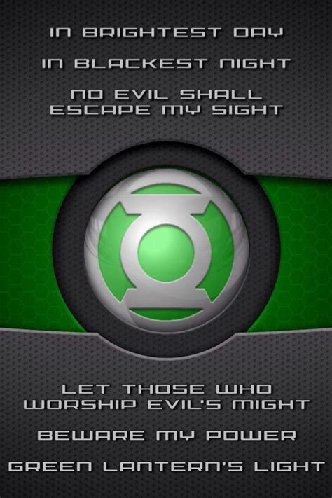 Green Lantern oath and symbol (wallpaper) | Green lantern, Green lantern green arrow, Green ...