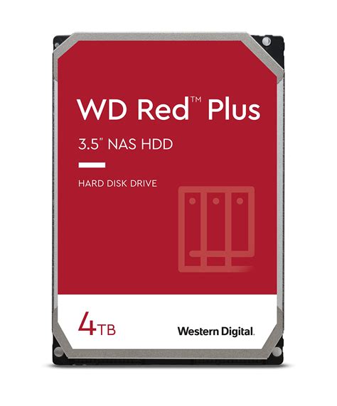 Buy Western Digital 4TB WD Red Plus NAS Internal Hard Drive HDD - 5400 ...