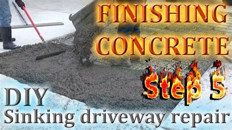 How to Finish a Concrete Slab - YouTube