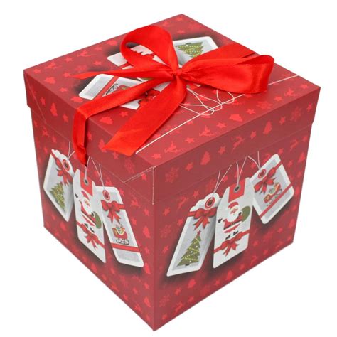 1pc/3pc Christmas Gift Box Large Present Wrapping Box Ribbon Festive ...