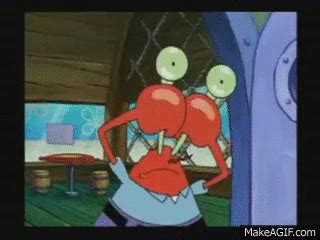 Mr Krabs suprised eye on Make a GIF