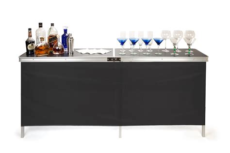 Amazon.com: Portable Bar Table - Two Skirts Included By Trademark Innovations (Green and Black ...