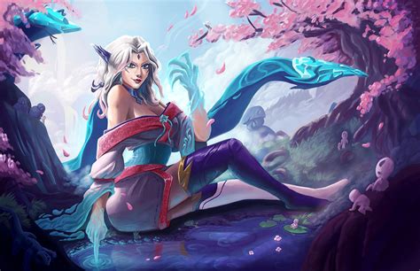 Spirit Blossom Evelynn Fan Splash Art - League of Legends