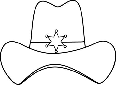 Cowboy Hat Outline - ClipArt Best