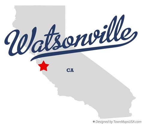 Map of Watsonville, CA, California