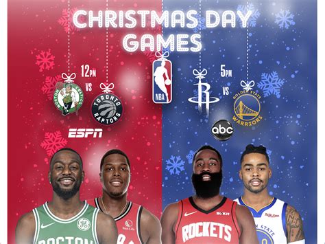 NBA CHRISTMAS DAY by Justin Garand on Dribbble