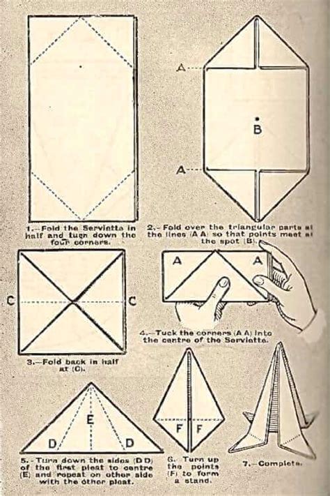 Napkin Folding Techniques and Ideas