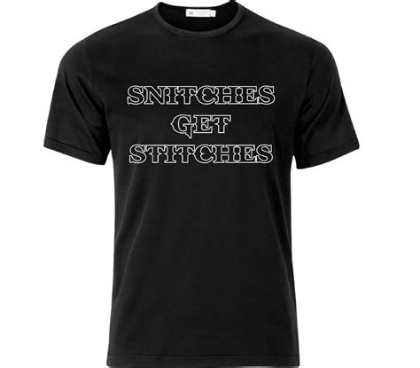 Snitches Get Stitches Tattoo Designs