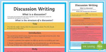 Year 5 Discussion Writing Structure A4 Display Poster-Australia